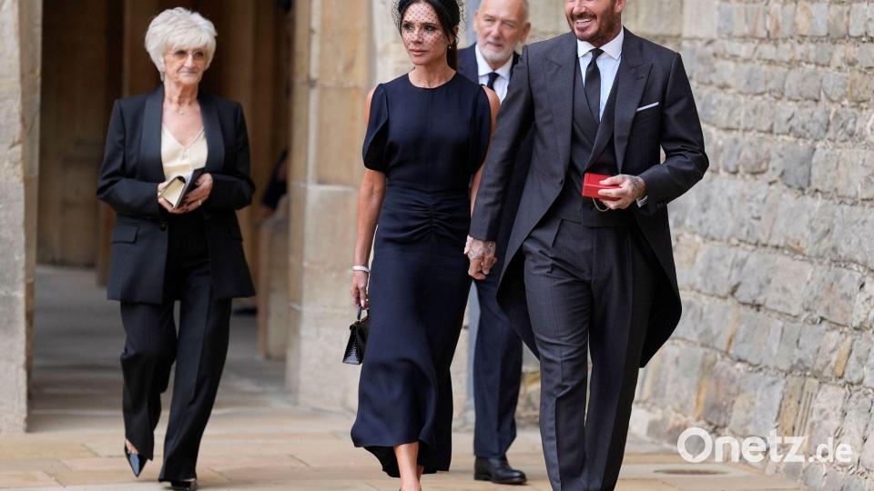 Die Zeremonie zum Ritterschlag war für die Beckhams ein Feiertag. Bild: Andrew Matthews/POOL PA via AP/dpa