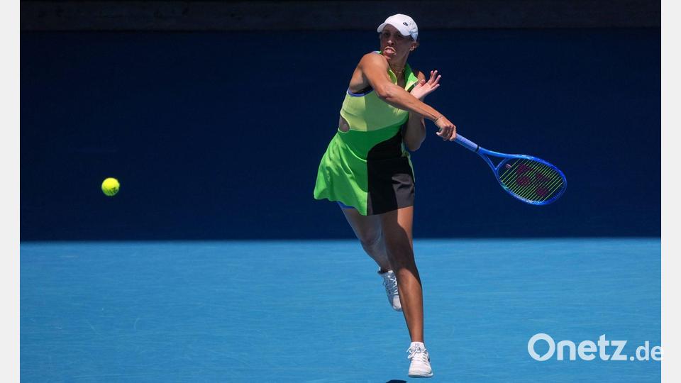 Titelverteidigerin Madison Keys steht in Melbourne in Runde zwei. Bild: Asanka Brendon Ratnayake/AP/dpa