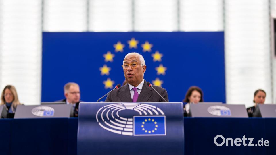 EU-Ratspräsident António Costa ist optimistisch, dass die EU auch diese Krise bewältigt. Bild: Philipp von Ditfurth/dpa