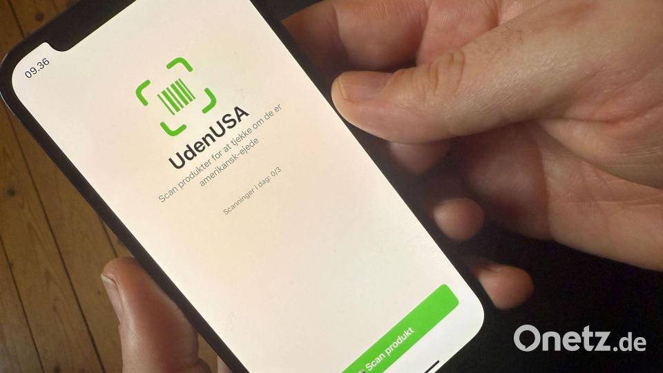 Boykott per Barcode: Eine App zeigt Dänen, welche Produkte im Supermarkt aus den USA kommen. Bild: Julia Wäschenbach/dpa