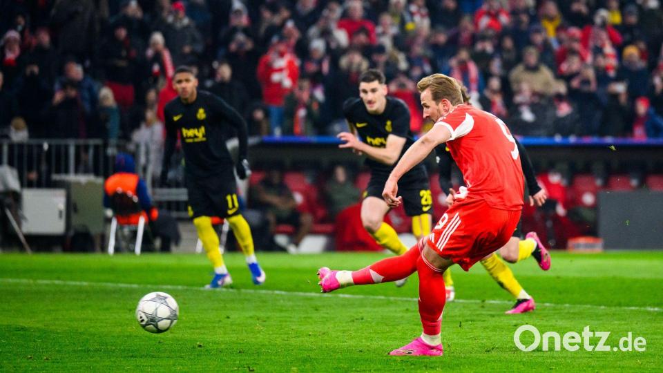 Sicher vom Punkt beim ersten Elfmeter: Harry Kane. Bild: Tom Weller/dpa