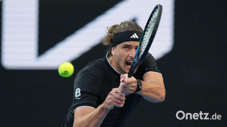 Alexander Zverev besiegte in Melbourne in der 3. Runde den Briten Cameron Norrie. Bild: Aaron Favila/AP/dpa