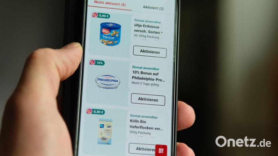 Verbraucher können ihre Einkäufe in den Apps der Anbieter zusammenstellen. Bild: Georg Hilgemann/dpa