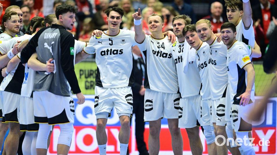 Deutschlands Handballer dürfen weiter vom EM-Halbfinale träumen. Bild: Sina Schuldt/dpa