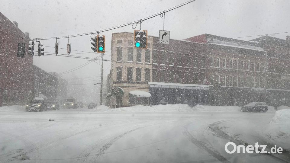 Es werden massive Schneefälle in den USA erwartet. Bild: Cara Anna/AP/dpa