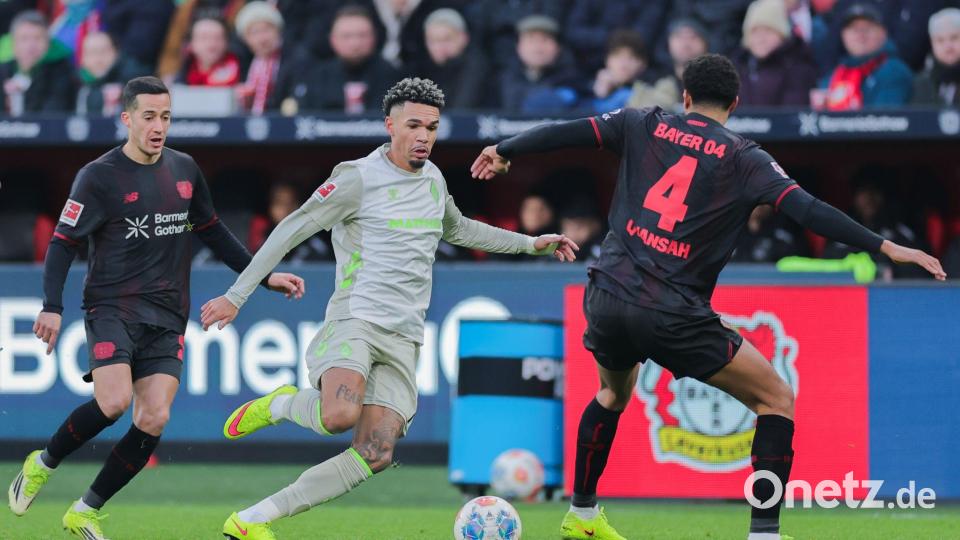 Bayer Leverkusen hatte gegen offensiv harmlose Bremer ein Chancenplus. Bild: Rolf Vennenbernd/dpa