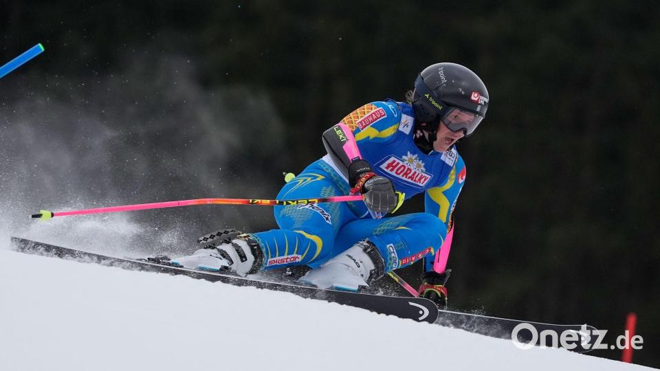 Der Riesenslalom-Sieg in Spindlermühle geht an die Schwedin Sara Hector. Bild: Giovanni Auletta/AP/dpa