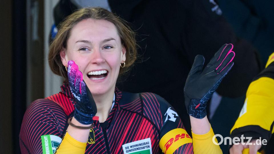 Wird Bob-Olympiasiegerin Laura Nolte Fahnenträgerin für Deutschland sein? (Archivbild) Bild: Robert Michael/dpa