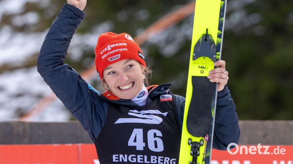 Katharina Schmid darf sich Hoffnungen auf die ehrenvolle Aufgabe als Fahnenträgerin machen. (Archivbild) Bild: Urs Flueeler/KEYSTONE/dpa