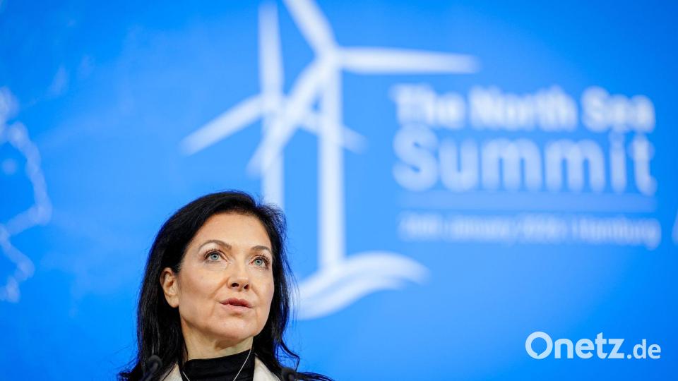 Wirtschaftsministerin Reiche will den Ausbau der Windenergie vorantreiben. Bild: Kay Nietfeld/dpa