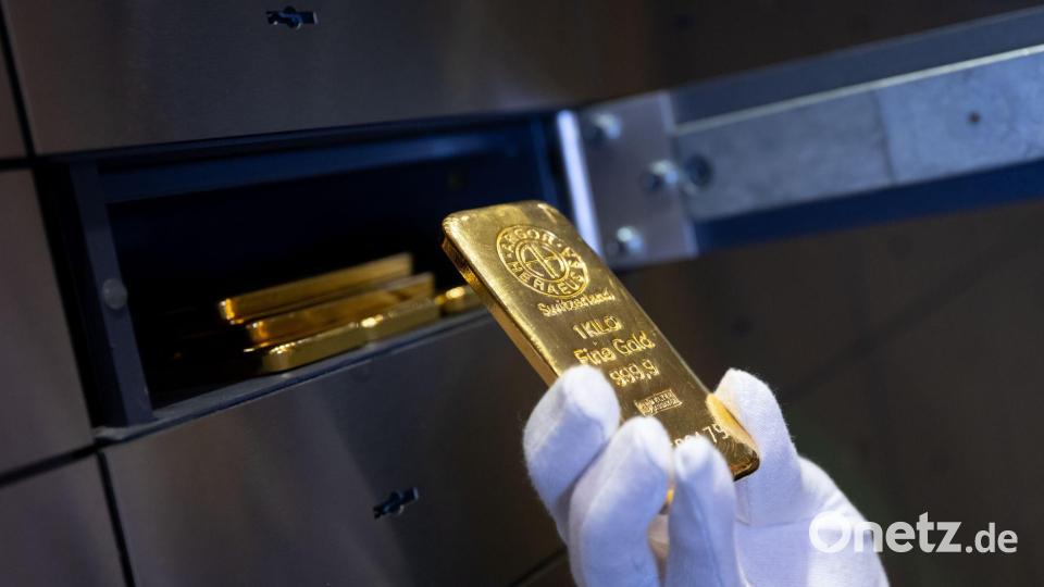 Gold gilt vielen Anlegern als sicherer Hafen in Zeiten politischer Krisen (Archivbild) Bild: Sven Hoppe/dpa/dpa-tmn