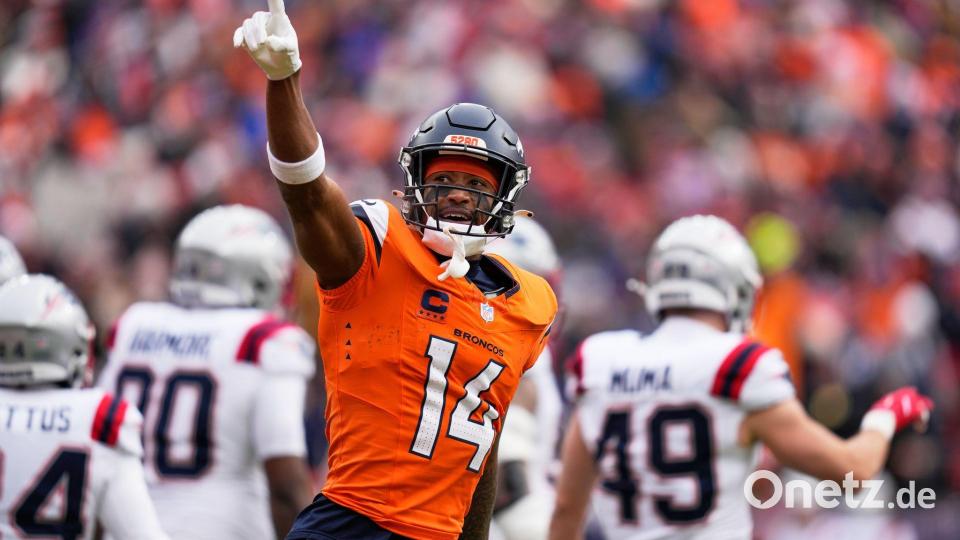 Die Partie begann bei Sonnenschein und einer Führung für Denver Bild: John Locher/AP/dpa