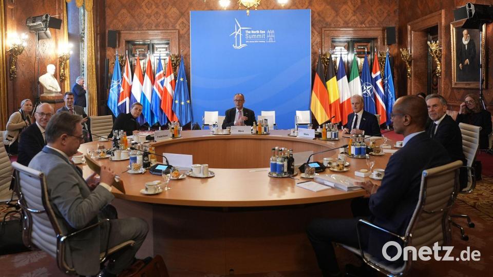 Das Hamburger Rathaus ist Schauplatz des Nordsee-Gipfels. Bild: Marcus Brandt/dpa