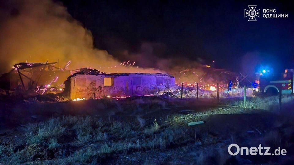 Die ukrainische Stadt Odessa am Schwarzen Meer ist immer wieder Ziel russischer Luftangriffe. (Archivbild) Bild: Uncredited/Ukrainian Emergency Service/AP/dpa