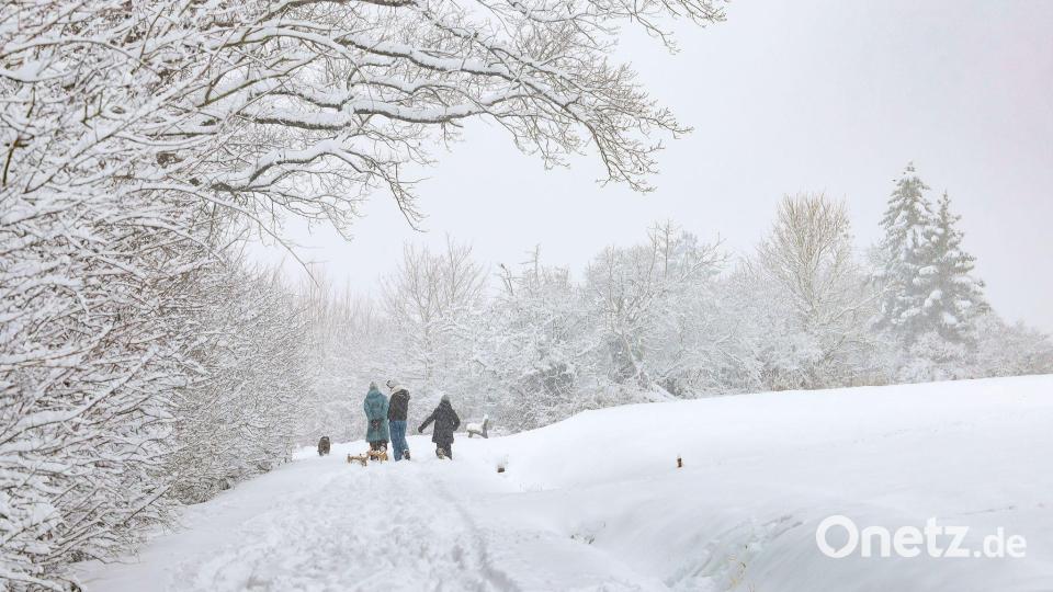 Franken ist derzeit tief verschneit. Bild: Daniel Löb/dpa