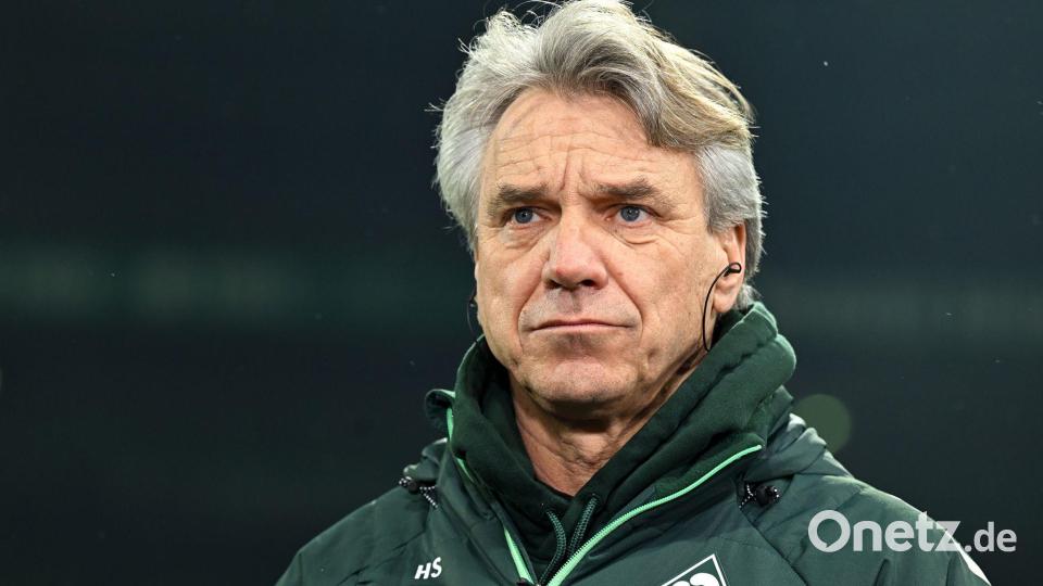 Hat derzeit wenig zu lachen: Werder-Cheftrainer Horst Steffen. Bild: Carmen Jaspersen/dpa