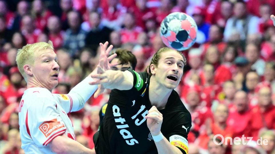 Freut sich auf die Herausforderung gegen Frankreich: Spielmacher Juri Knorr. Bild: Sina Schuldt/dpa