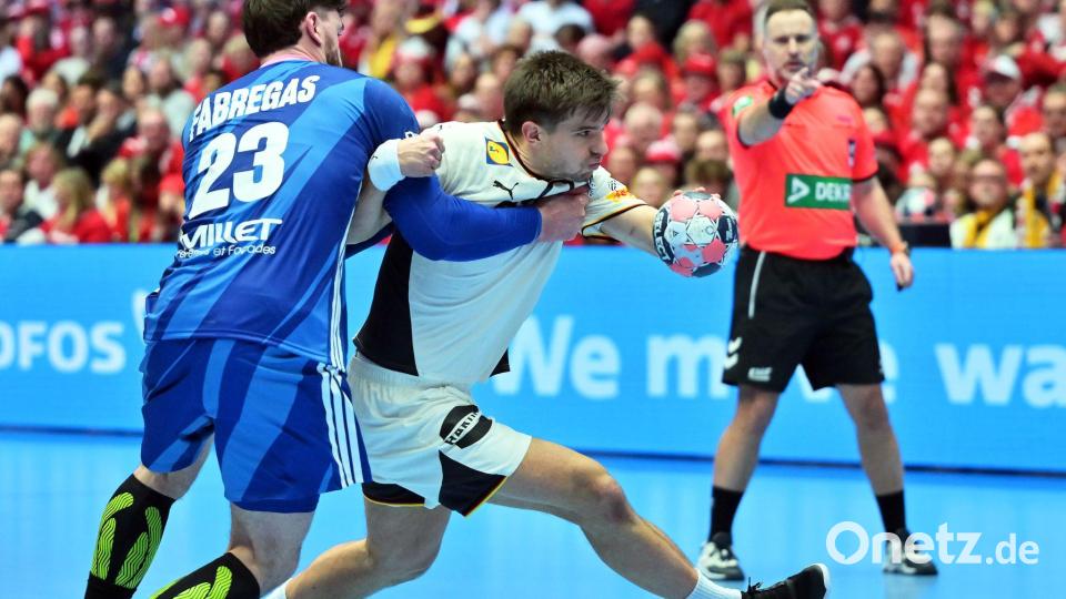 Sorgte aus dem Rückraum für Torgefahr: Renars Uscins. Bild: Sina Schuldt/dpa