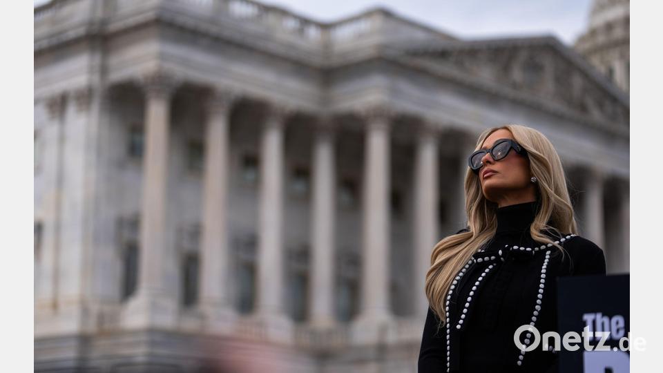 US-Realitystar Paris Hilton tritt als Aktivistin auf. (Archivbild) Bild: Allison Robbert/AP/dpa