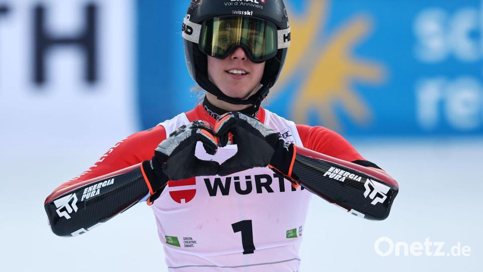 Die Slalom- und Riesenslalom-Fahrerin Camille Rast kommt aus der Nähe von Crans-Montana. (Archivbild) Bild: Marco Trovati/AP/dpa