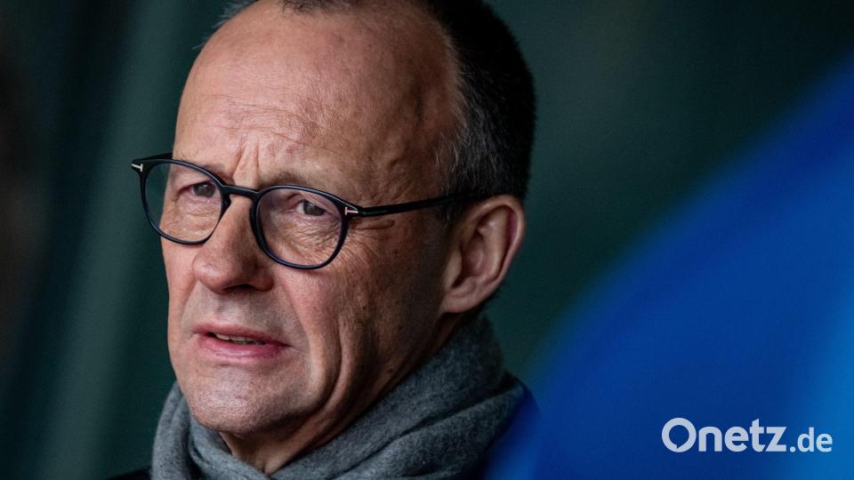 Merz äußert sich aus eigener Anschauungen über die Gesundheit Trumps. Er spricht regelmäßig mit ihm. Bild: Fabian Sommer/dpa