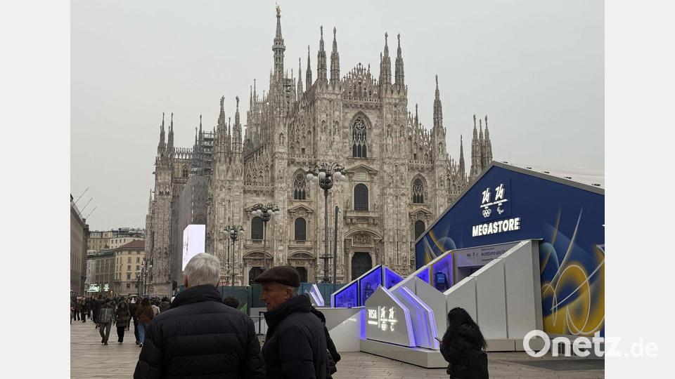 Von Olympiastimmung ist in Mailand noch nichts zu spüren. Bild: Christoph Sator/dpa