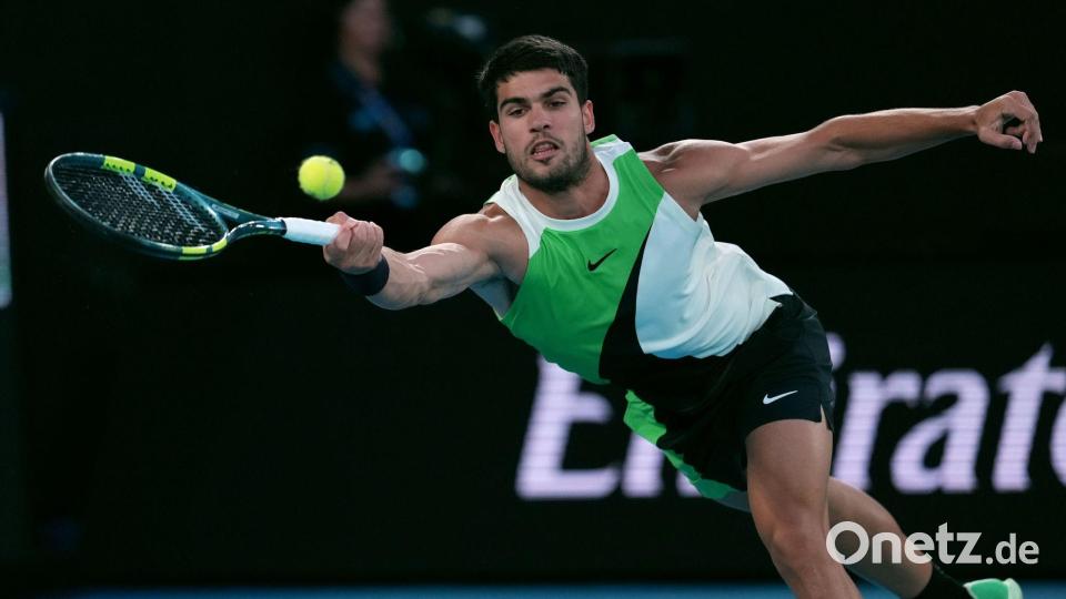 Carlos Alcaraz ist in Melbourne das Maß aller Dinge. Bild: Asanka Brendon Ratnayake/AP/dpa