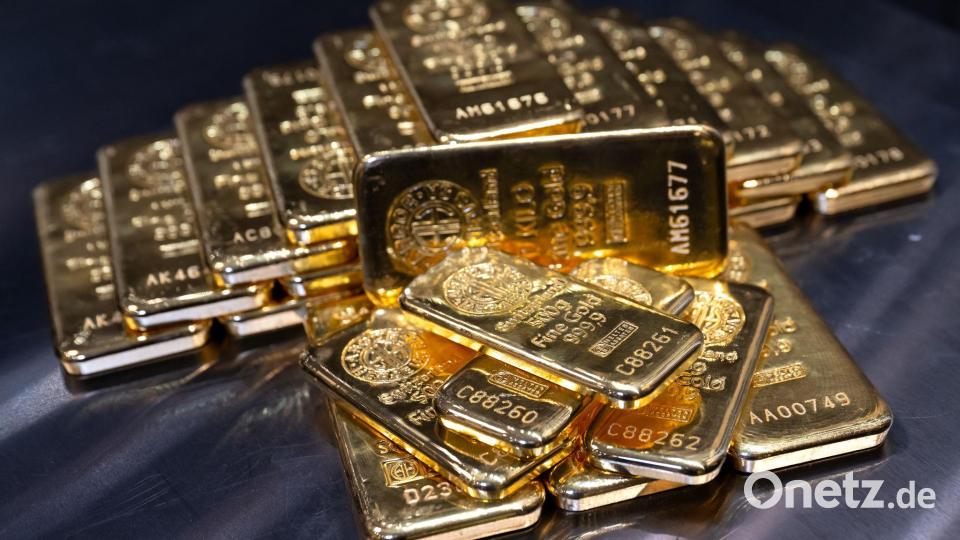 Der Goldpreis steigt rasant und hat zuletzt die Marke von 5.000 Dollar je Feinunze überschritten (Archivbild) Bild: Sven Hoppe/dpa