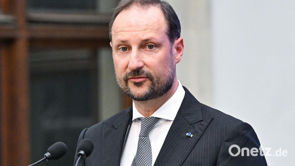 Kronprinz Haakon wird kommende Woche nicht beim Prozess gegen seinen Stiefsohn dabei sein. Bild: Radek Pietruszka/PAP/dpa