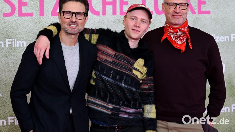 Simon Verhoeven (l-r), Joachim Meyerhoff und Bruno Alexander. Bild: Sven Hoppe/dpa