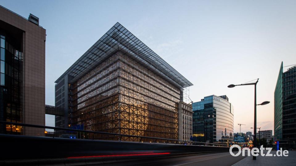 Im Europagebäude in Brüssel kamen am Donnerstagmorgen die Außenminister der Mitgliedstaaten zusammen. (Archivbild) Bild: Arne Immanuel Bänsch/dpa