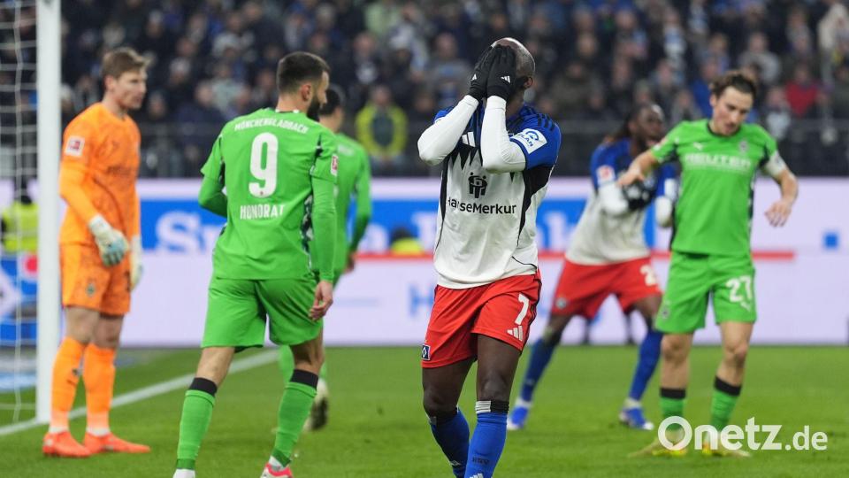 Wegen eines Fehlverhaltens suspendiert: Jean-Luc Dompé vom HSV. Bild: Marcus Brandt/dpa