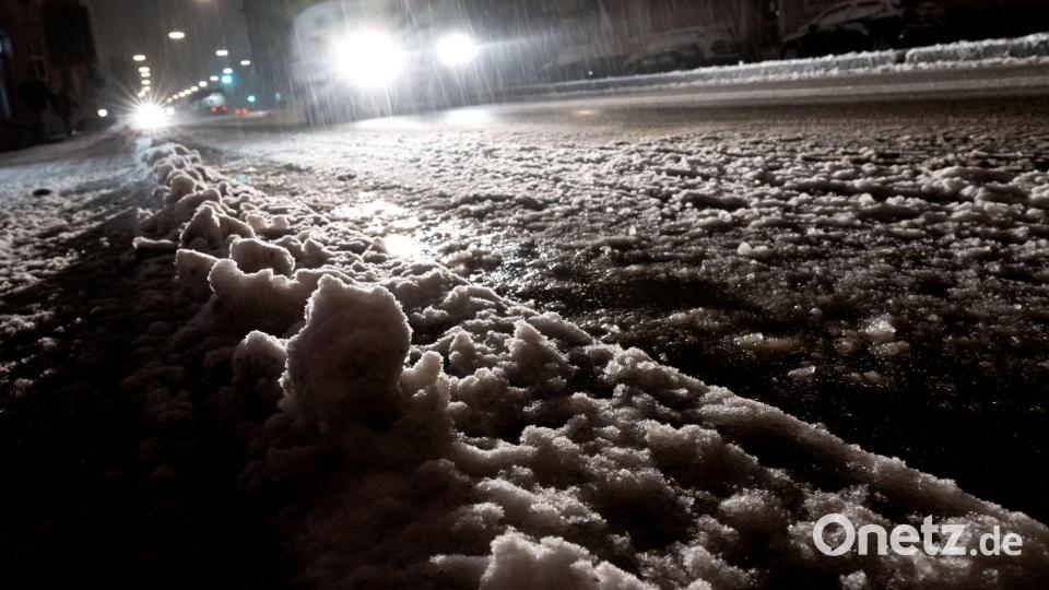 Vereinzelt kam es zu Unfällen auf glatten Straßen. Bild: Sven Hoppe/dpa