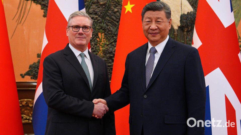 Das britisch-chinesische Verhältnis war zuletzt stark abgekühlt. Bild: Carl Court/Pool Getty/AP/dpa