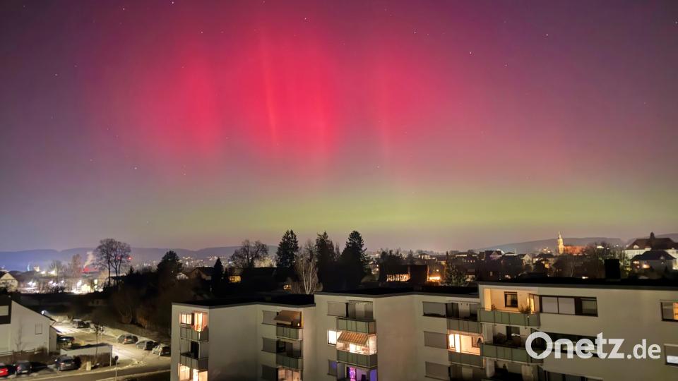 Blick über Amberg in dieser besonderen Nacht. Bild: Dominika Dorko