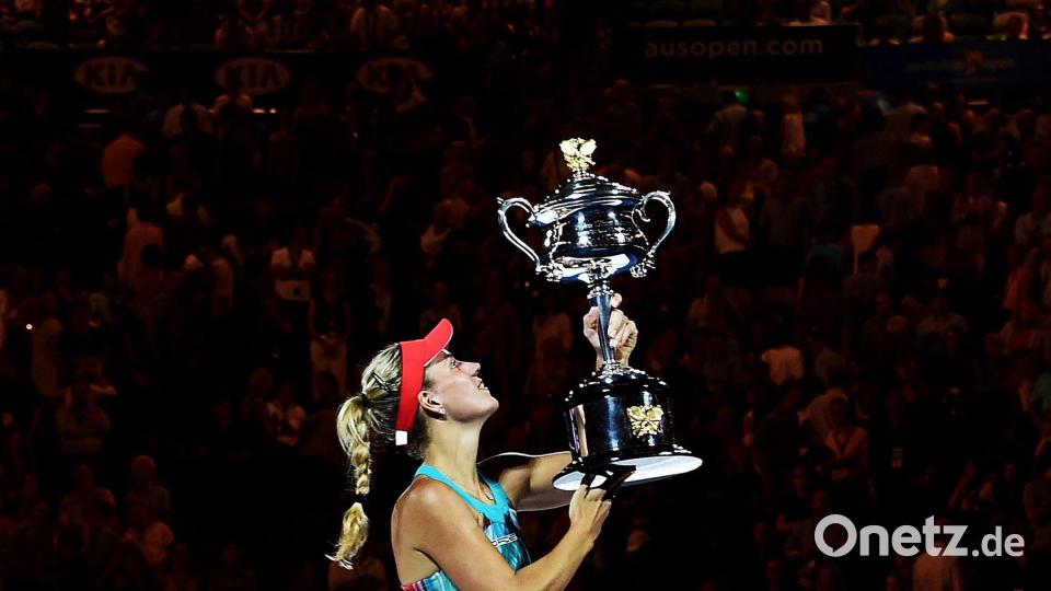 Angelique Kerber gewann vor zehn Jahren bei den Australian Open ihren ersten Grand-Slam-Titel. Bild: Tracey Nearmy/AAP/dpa