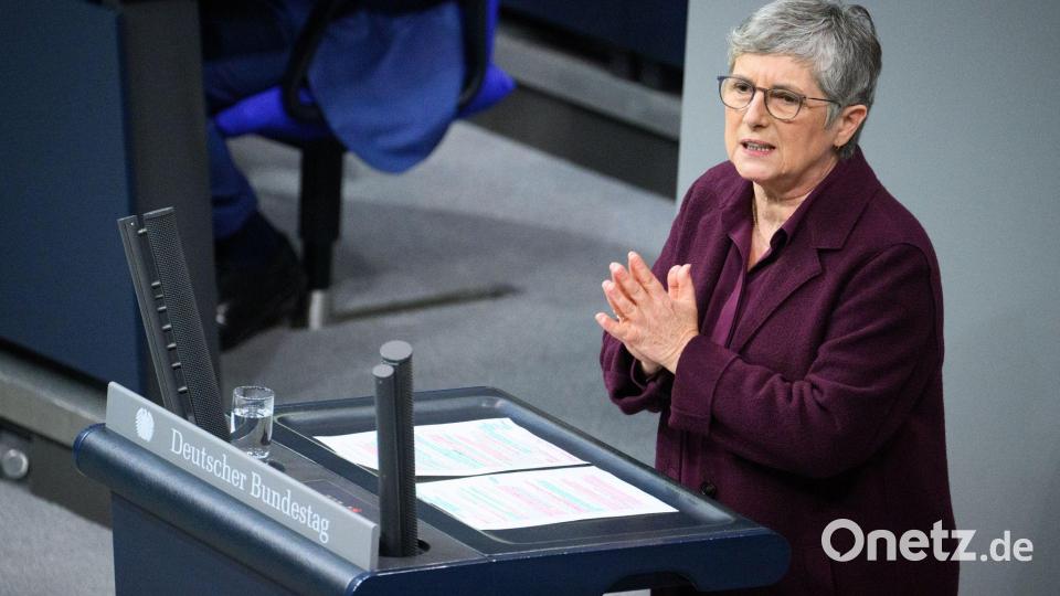 Haßelmann vermisst die Ukraine in Merz' Rede. Bild: Bernd von Jutrczenka/dpa