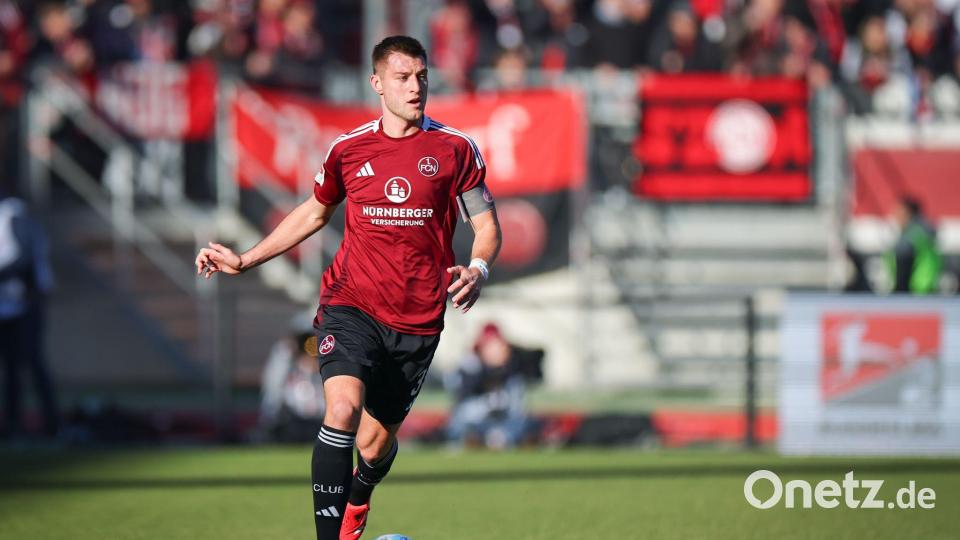 Robin Knoche verlässt den 1. FC Nürnberg. (Archivbild) Bild: Daniel Karmann/dpa