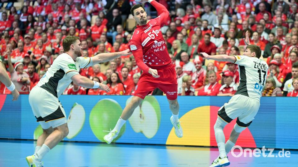 Ex-Bundesliga-Profi Ivan Martinovic kommt zu Beginn zu vielen einfachen Toren für Kroatien. Bild: Sina Schuldt/dpa