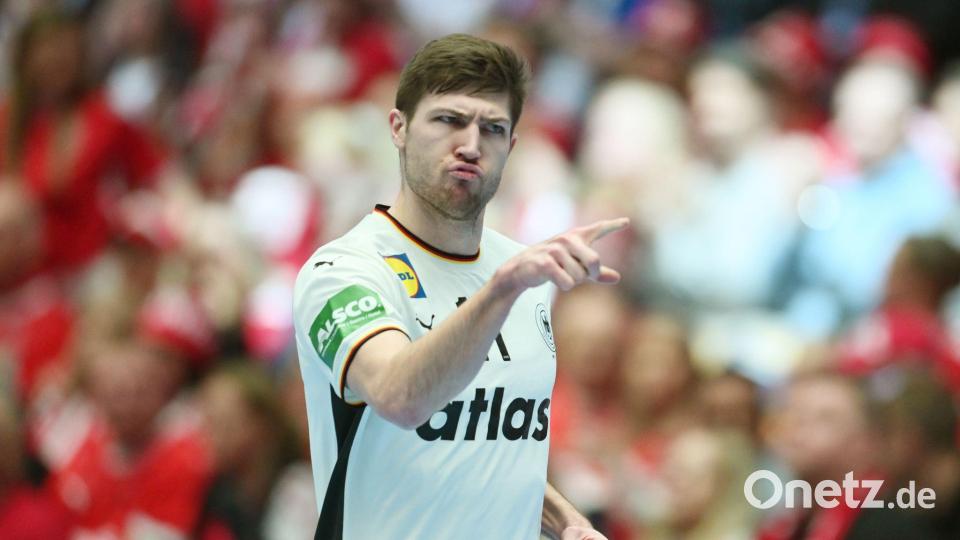 Lukas Zerbe ist im DHB-Team auf Rechtsaußen gesetzt. Bild: Sina Schuldt/dpa