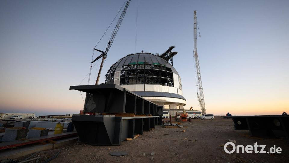 Die Baustelle der Teleskopanlage (Extremely Large Telescope, ELT) der Europäischen Südsternwarte (ESO) auf dem Berg Cerro Armazones Bild: Bernd von Jutrczenka/dpa