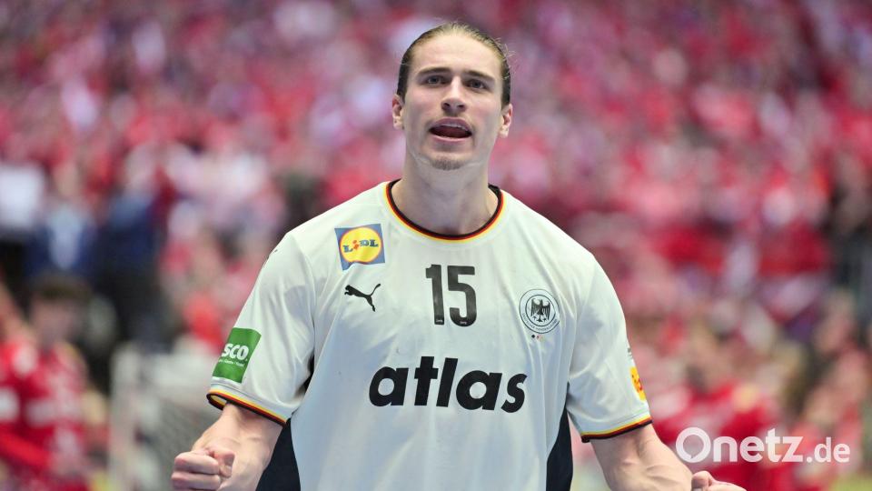 Sieht die DHB-Auswahl besser gewappnet als im Olympia-Finale: Spielmacher Juri Knorr. Bild: Sina Schuldt/dpa