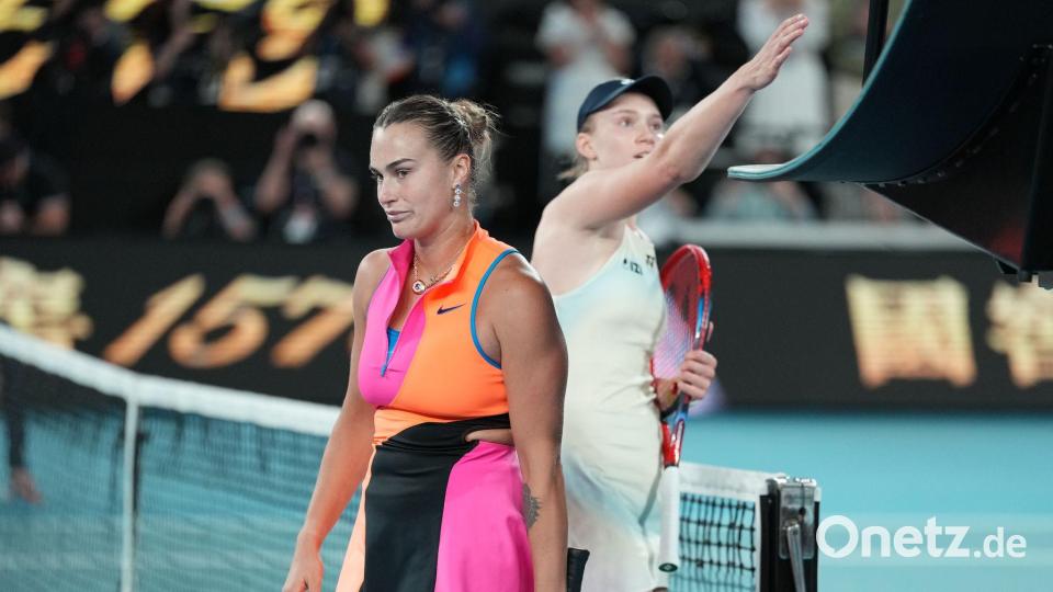 Aryna Sabalenka hat in Melbourne eine weitere Final-Enttäuschung erlebt. Bild: Asanka Brendon Ratnayake/AP/dpa