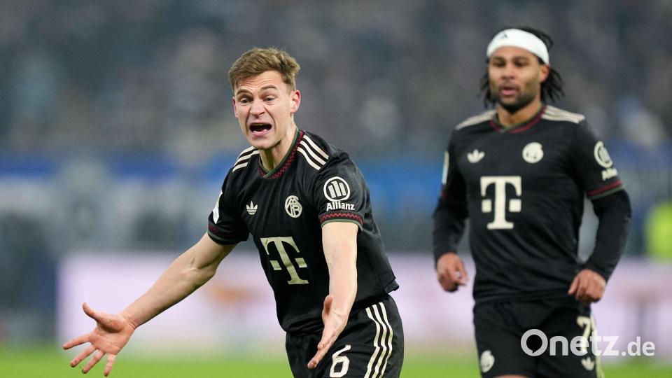 Oft unzufrieden: Bayerns Nationalspieler Joshua Kimmich. (l) Bild: Marcus Brandt/dpa