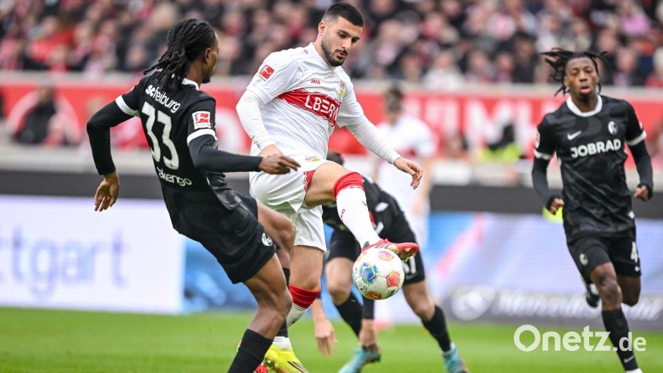 Stand wieder mal im Fokus: Stuttgarts Nationalstürmer Deniz Undav (M.). Bild: Harry Langer/dpa
