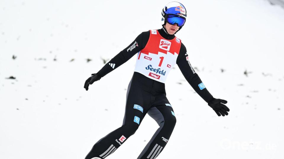 Vinzenz Geiger ist in Seefeld der stärkste deutsche Kombinierer. Bild: Barbara Gindl/APA/dpa