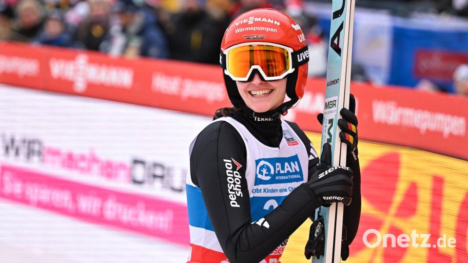 Selina Freitag ist in diesem Winter die beste deutsche Skispringerin. Bild: Swen Pförtner/dpa