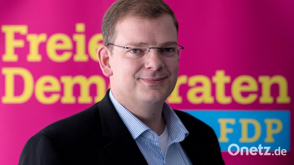 Bezirksvorsitzender Ulrich Lechte war zu Gast. Bild: Sven Hoppe/dpa