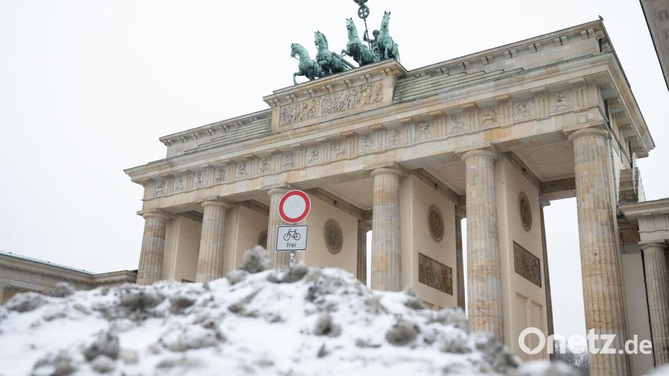 Mit Schnee und Eis hat auch die Hauptstadt zu kämpfen. Bild: Markus Lenhardt/dpa