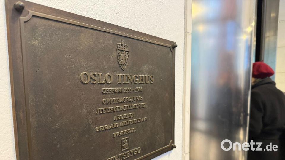 Im Gericht in Oslo findet der Vergewaltigungsprozess gegen Marius Borg Høiby statt. Bild: Julia Wäschenbach/dpa